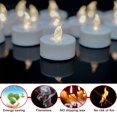 thumbnail image 2 of Velas de té YIWER sin llama, 50 unidades, 200 horas, color blanco cálido, 2 of 6