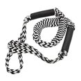 thumbnail image 1 of Líneas de muelle elásticas para - Cuerda de amarre de 4 pies - Accesorios para muelle de embarcaciones - Acoplamiento rápido - Grandes regalos Blanco negro Macarena Líneas de muelle elástico, 1 of 7