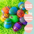 thumbnail image 3 of Joyfy Printed Easter Eggs 36 Pcs 3.15", Plastic Fillable Empty Easter Eggs Bulk for Easter Hunt, Basket Stuffers Filler, Classroom Prize Supplies, 3 of 9