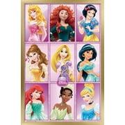 Disney Princess - Grid Wall Poster, 22.375" x 34", Framed