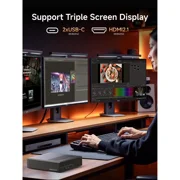 MINISFORUM MS-A2 Mini Workstation AMD Ryzen 9 9955HX(16C/32T, up to 5.4GHz) 32GB RAM 2TB SSD Mini PC, HDMI/2xUSB-C Triple Display Mini PC, 2x2.5G LAN Port|10G SFP+ Port, Support M.2 2280/22110/U.2 SS