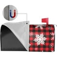 thumbnail image 6 of Christmas Snowflakes Magnetic Mailbox Cover,Mailbox Wraps Post Letter Box Cover Outdoor Home Garden Decor Large Size 25.5x21 in, 6 of 7