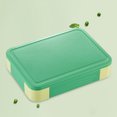 thumbnail image 4 of Loncheras Rectángulo Bento Box Vajilla incorporada Caja de preparación de comidas para estudiantes (verde), 4 of 6