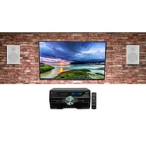 Technical Pro DV4000 4000w Home Theater DVD Receiver (2) 5.25" White Speakers