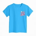thumbnail image 6 of kpoplk Toddler Baby Girls Flower Shirt Cute Graphic Short Sleeve T-Shirt Kids Print Graphic Summer Tees Top(Sky Blue,5-6 Y), 6 of 6