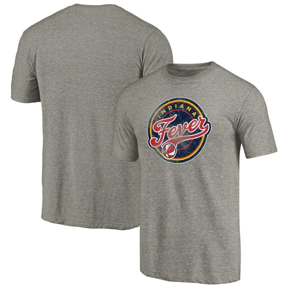 Men's Gray Indiana Fever Distressed Team Tri-Blend T-Shirt