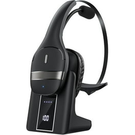 Bluetooth Headset Wireless Headset with Noise Cancelling Microphone for Work On Ear Headphones with USB Dongle and Mute Mic for Computer Office Headset for Work Call Center Walmart