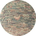 thumbnail image 1 of Ahgly Company Indoor Round Abstract Puce Purple Abstract Area Rugs, 4' Round, 1 of 6