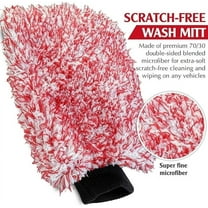 1 Pcs Microfiber Car Wash Mitt Absorbent Detailing Washing Gloves Automotive Car Cleaning Supplies for Cars Motorcycles Suvs Trucks Boats, 7.87 x 10.2 Inches