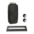 thumbnail image 1 of Small shape Guitar Effect Pedal Board Aluminum Alloy Pedalboard 15×4.9 Inch with Carrying Bag, 1 of 7
