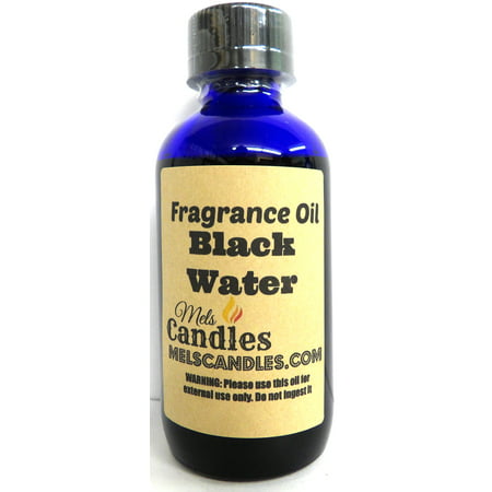 Black Water 4 oz / 118.29 ml Glass Bottle of Premium Grade A Quality Fragrance Oil, Infused with Essential Oil Skin Safe Oil, Candles, soap and