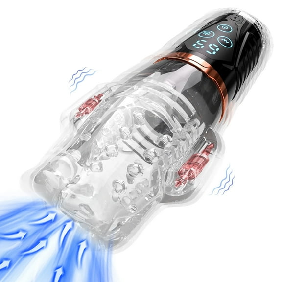KERERO Male Masturbator with 9 Vibrating & 9 Sucking Patterns, Adult Toy Sex Toys Stroker, Sex Toys for Men Penis Vibrator,Male Sex Toys