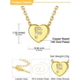 thumbnail image 6 of U7 Mother's Day Gifts for Women 14K Gold Plated Letter Pendant with Sparkle Cubic Zirconia Tiny Heart Letter Initial F Necklace Choker, 6 of 8