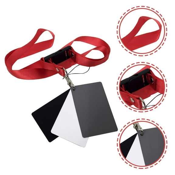 SEWCHICS Acrylic Exposure Photography Card with Lanyard for Accurate Light Detection 2Pcs
