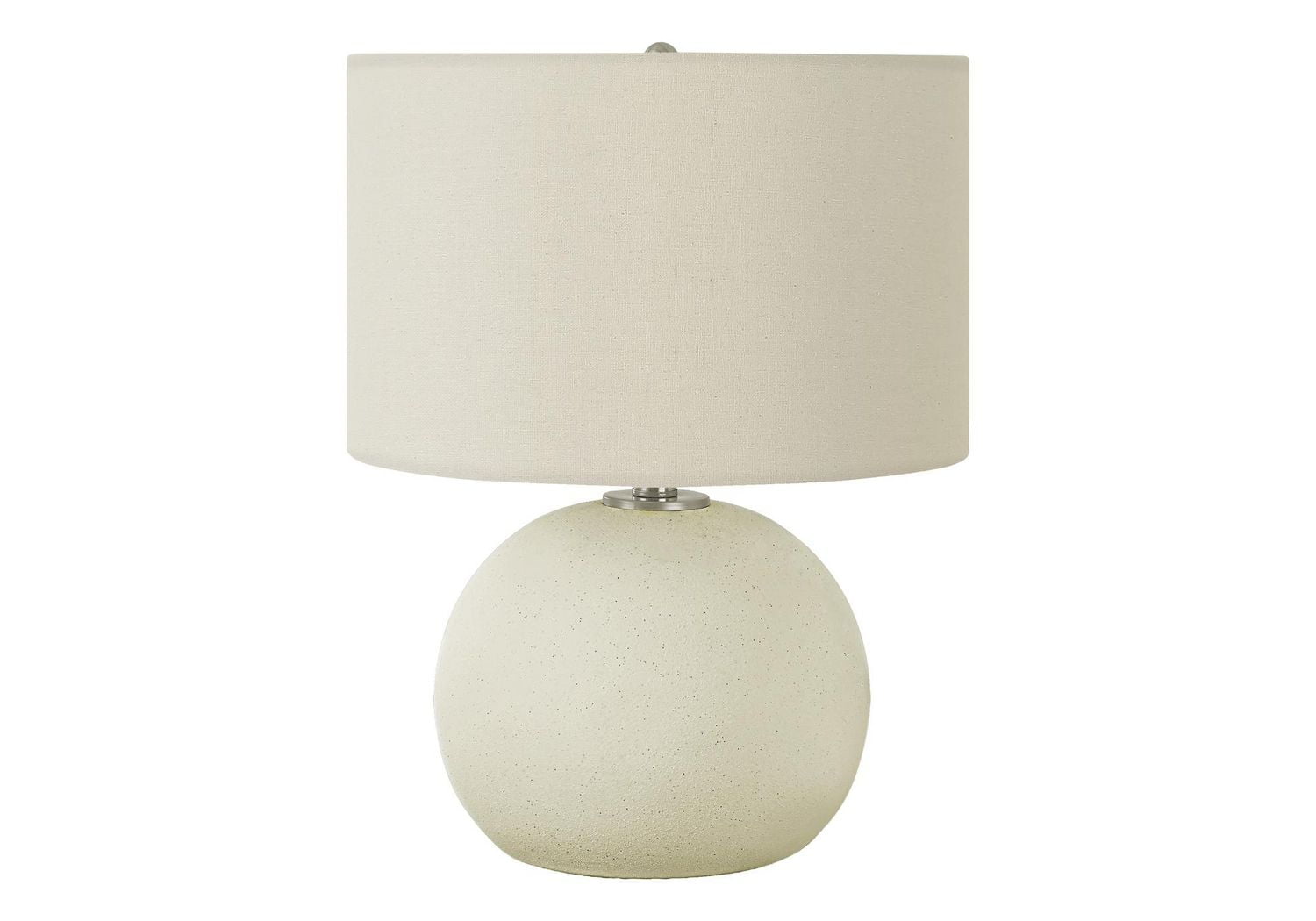 Monarch Specialties  Luminaire, 18"h, Lampe De Table, Teinte Ivoire / Crème, Crème, Contemporain