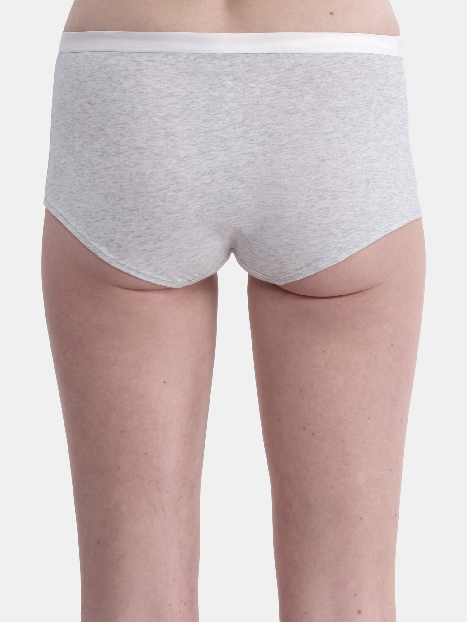 (3 pack) No Boundaries Cotton Boyshort Panty, Women’s and Women’s Plus, Sizes S-XXXL