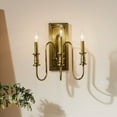 thumbnail image 2 of 52473NBR Kichler Lighting Karthe - 3 Light Wall Sconce In Homestead Style-14.5 Inches Tall and 9.5 Inches Wide-Natural Brass Finish, 2 of 10