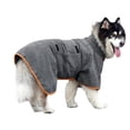 thumbnail image 1 of Dog Drying Coat Bathrobe Towel, Microfibre Material Fast Drying Super Absorbent Dog Bath Robe, Pet Quick Drying Moisture Absorbing, 1 of 5