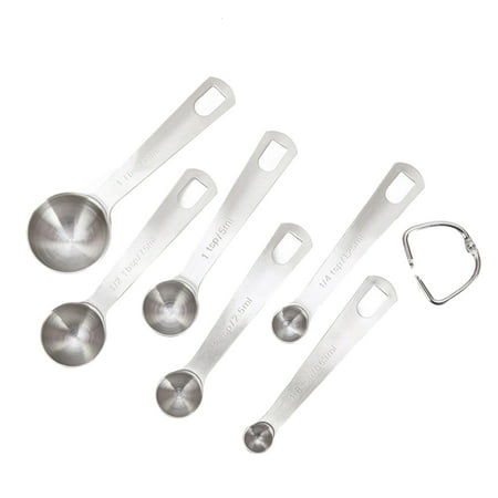 

Sanwood 6Pcs Stainless Steel Measuring Spoons Set Measure Baking Coffee Kitchen Tool Kitchen Tool