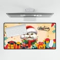 thumbnail image 4 of Merry Christmas Santa Persian Scarf Twinkling Lights Xmas Holiday Desk Mat Full Keyboard Mouse Pad Cat Lover Kitten Owner Gifts Large Mousepad - 00022, 4 of 5