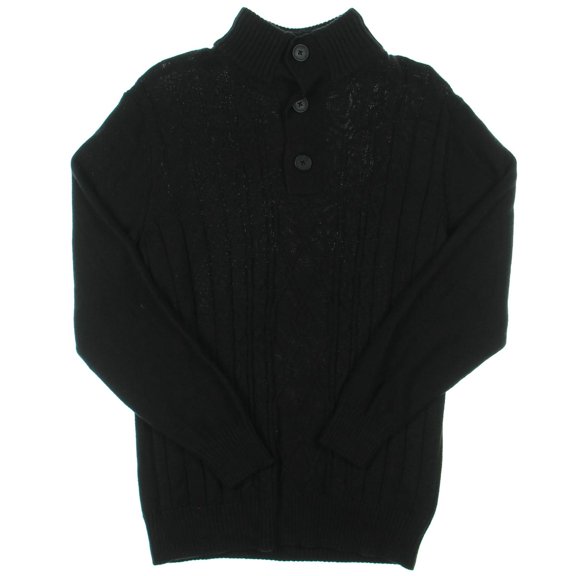 Tricots St. Raphael Mens Cable Knit 1/2 Placket Pullover Sweater