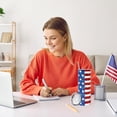 thumbnail image 5 of Patriotic Tumbler with Lid Straw Stainless Steel Cup Red Stripe Blue Star American Flag Tumbler Cup for 4th of July Independence Day Decor Home Office Supplies, 5 of 7