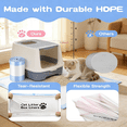 thumbnail image 6 of CCOCC 2026 New Cat Litter Bags with Drawstring,80 Count,26.4"X15.8" Cat Litter Box Liners for Automatic Cat Litter Boxes,9-11 Gallon Waste Bags,Heavy Duty Cat Poop Bags with Drawstring, 6 of 6