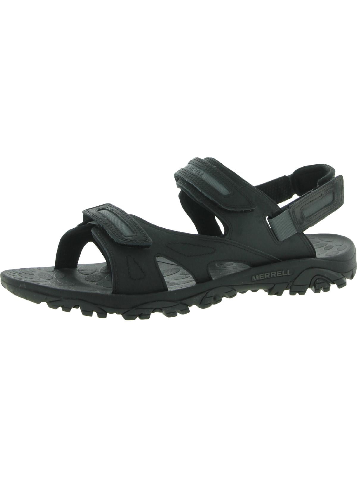 Merrell Mens Mojave Leather Ankle Strap Slingback Sandals