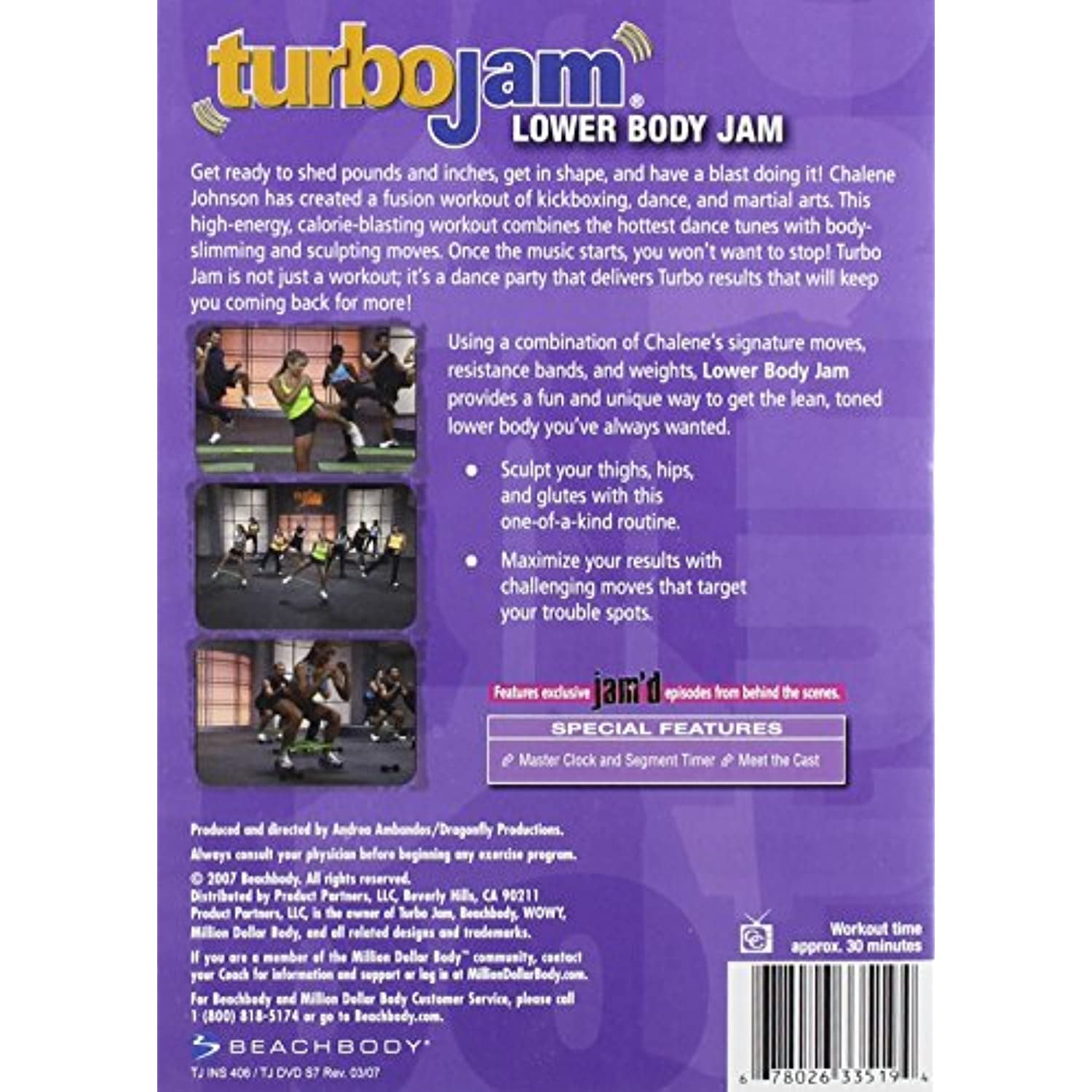 Turbo Jam Lower Body Jam by Chalene Johnson Walmart