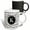 Multicolor, variant on 3drose, Musical Letter K Black and White Music Monogram Personalized Initial K, 11oz Two-tone Green Mug