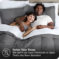 thumbnail image 4 of Bare Home 5-Piece Bed-in-a-Bag - Twin XL, Gray with White Sheet Set, 4 of 8