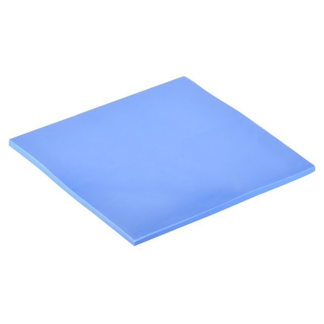 Térmica Almohadilla Calor Conducción Silicona Almohadillas Conductora 100 x 100 x 3.0mm 2W para Componentes Espacio Relleno Azul