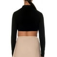 thumbnail image 3 of Gemsli Long Sleeve Crop Shell Top with Round Collar SH323, 3 of 4