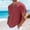 Red #006, variant on Linen T Shirts for Men Lightweight Breathable Short Sleeve V Neck T-Shirts Vintage Loose Fit Summer Casual Beach Tee Tops, XL