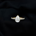thumbnail image 4 of Rosec Jewels Pear Shaped Moissanite Solitaire Engagement Ring - 7X10 mm - 2 Ct - D-VS1 Grade, 18K Yellow Gold, US 6.00, 4 of 9