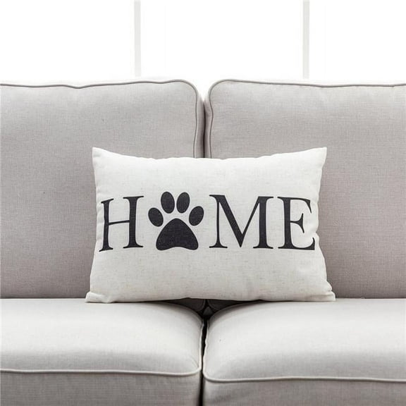 MDR Trading Inc. HU-YM1420JTDHMOP Home With Paw Print O And Polyester Insert Pillow