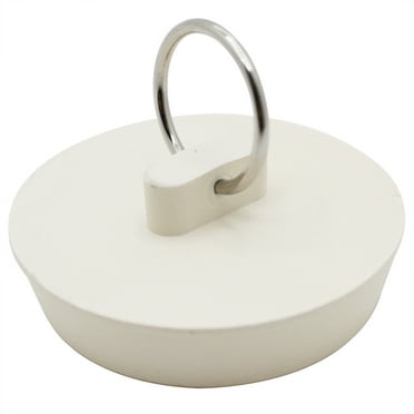 Thrifco 4400606 1-3/4 Inch Universal Rubber Sink Drain Stopper in White