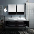 thumbnail image 7 of Fresca Lucera 60" Espresso Wall Hung Double Vessel Sink Modern Bathroom Vanity w/ Medicine Cabinets, 7 of 7