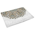 thumbnail image 2 of MKHERT Abstract Circle Floral Ornamental Pattern Doormat Rug Home Decor Floor Mat Bath Mat 30x18 inch, 2 of 3