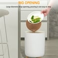 thumbnail image 4 of 10L Trash Can with Press Spring Lid – High-Foot Plastic Garbage Bin for Bathroom, Bedroom, Toilet, Living Room, Desktop Waste Bin, 4 of 9