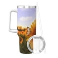 thumbnail image 2 of Vsdgher butterflies flying near sunflower in field Pattern 40 oz Tumbler with Handle and Straw Lid | Insulated Cup Reusable Stainless Steel Water Bottle Travel Mug | Gifts for Women Men Him Her, 2 of 8
