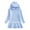 Light Blue, variant on KAUOD Girls Cotton Pullover Hooded Dress Long Sleeve Plain Fall Casual Dresses Kids Toddler Soft Lightweight Hoodie Tops