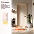 thumbnail image 3 of ODIKA 5'x7' Machine Washable Non-Slip Area Rug, Modern Terracotta & Lagoon with Cloud like Design High Traffic Rug, Orange, 127118, 3 of 7