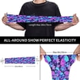 thumbnail image 2 of Xecao's Flower Happy Skull print Arm Sleeves offer cooling UV protection and sports compression for both men and women., 2 of 5
