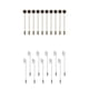 thumbnail image 1 of 20 piezas 7,5 cm de de tapón de solapa palo sombrero bufanda broche boutonniere pines, 1 of 9