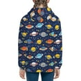 thumbnail image 6 of Naloa Planets And Stars Teenage Zipper Hoodie, Long Sleeve Zip Up Hoodies Casual Jackets Tops for 7-12 Years-Small, 6 of 6