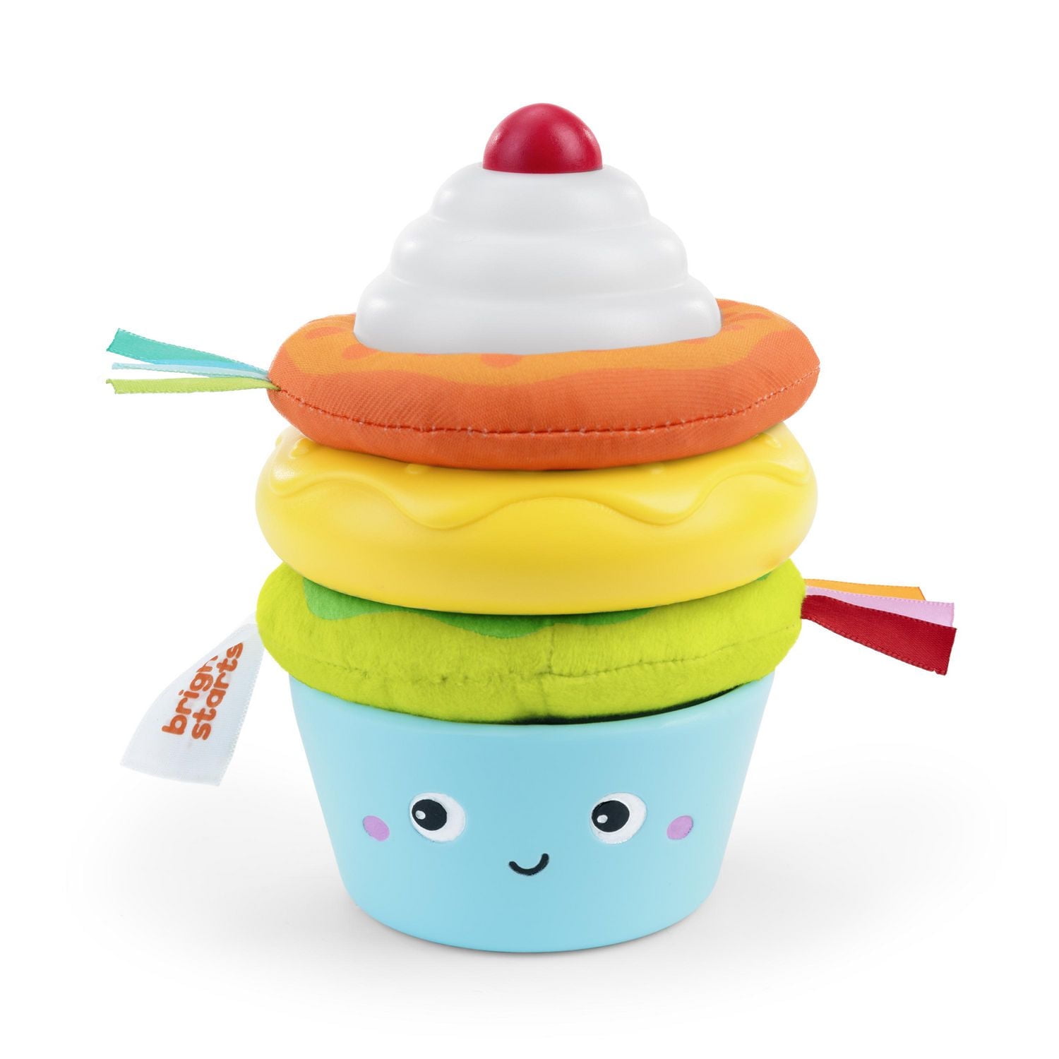 Bright Starts Cupcake Tower Stacking Toy with Teether, 6 - 36 months