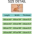 thumbnail image 3 of FREEAM Soft Rug Large Area Rugs, Cute Dog with Bow Comfortable Indoor Carpet, Baby Play Mat for Living Room Bedroom Nursery Home Decor Floor Mat 80x58inch, 3 of 6