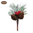 thumbnail image 1 of Pedido mínimo de 13 juegos 12 piezas/vendido Mini accesorios para árbol de Navidad caja de regalo decoración flores artificiales, 1 of 7