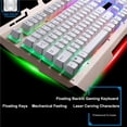 thumbnail image 1 of Clavier d'Ordinateur Portable USB Clavier de Jeu Rétroéclairé LED Clavier Mécanique Clavier d'Ordinateur Portable Clavier Mécanique avec Support de Téléphone, 1 of 9